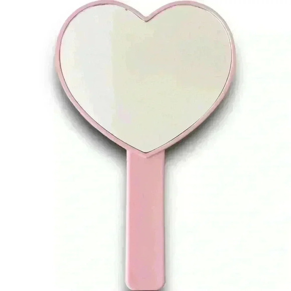 Care Bears 40th Anniversary Heart Handheld Makeup Mirror Pink‎ Rainbow Graphic - Picture 2 of 2